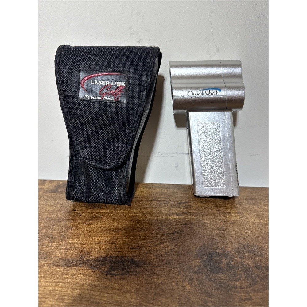 LASER LINK GOLF QUICK SHOT RANGE FINDER WITH CASE, VINTAGE Parts Only